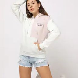 Colourblock Hoodie with Kangaroo Pocket-picture-2