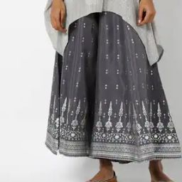 Printed Palazzos with Semi-Elasticated Waist-image-71