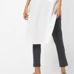 Checked Skinny Fit Flat-Front Pants-image-13