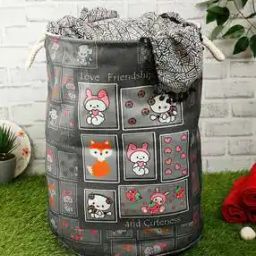 Polyester Slub Graphic Laundry Bag - 48 cm x 37 cm-16