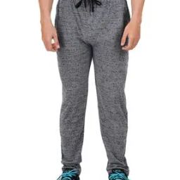 Men Printed Straight Track Pants with Drawstring Waist-image-66