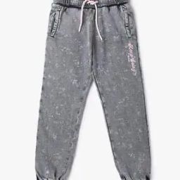 Boys Typographic Print Joggers with Drawstring Waist-16