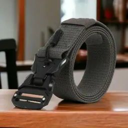 Men Slim Belt with Military Buckle Closure-picture-35