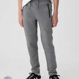 Heathered Slim Fit Track Pants with Zipper Pockets-image-37