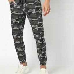 Men Skinny Fit Camouflage Print Joggers-image-41