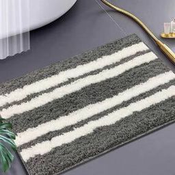 Striped Antiskid Bath Mat 23" x 15"-image-73