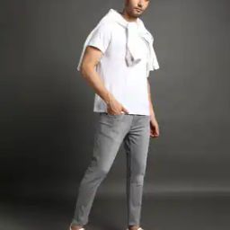 Men Mid-Wash Skinny Cropped Fit Jeans-image-64