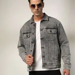 Men Washed Slim Fit Denim Jacket-picture-41