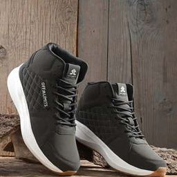 Men High-Top Lace-Up Sneakers-image-9