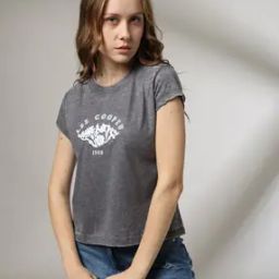 Men Logo Print Regular Fit Crew-Neck T-Shirt-image-28