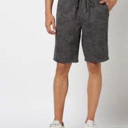 Men Floral Print Regular Fit Shorts with Insert Pockets-image-40