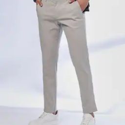 Men Cropped Fit Flat-Front Chinos-image-22