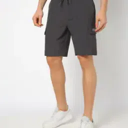 Men Regular Fit Cargo Shorts-image-12