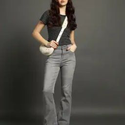 Women High-Rise Flared Jeans-image-91