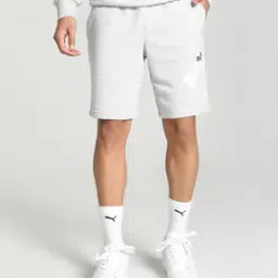 Men Logo Print Flat-Front Shorts-image-5