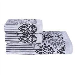 Set of 3 Printed Cotton Bath Towels-image-12