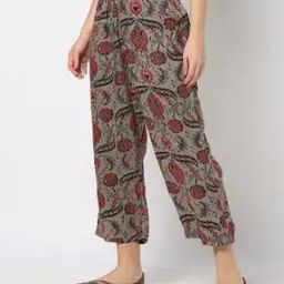 Women Floral Print Regular Fit Pants-image-94