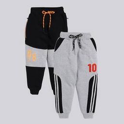 Pack of 2 Printed Joggers with Drawstring Waist-image-34