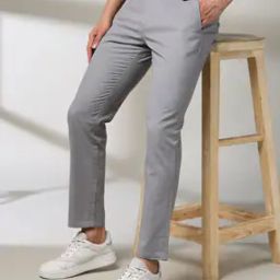 Men Slim Fit Flat-Front Chinos-image-89