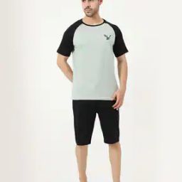 Graphic Print Shorts & T-Shirt Set-image-80