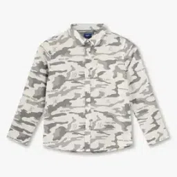 Boys Camouflage Print Regular Fit Shirt-picture-18