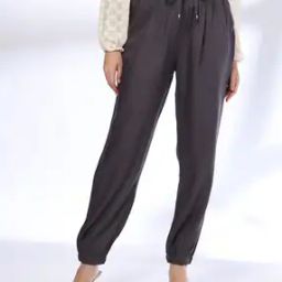 Women Paperbag Waist Relaxed Fit Joggers-image-94