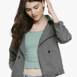 Textured Bikers & Bombers Jacket-image-60