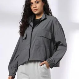 Women Regular Fit Zip-Front Top-image-67