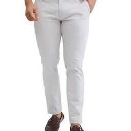Men Flat-Front Slim Fit Trousers-image-99