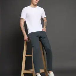 Men Skinny Fit Cropped Jeans-image-79