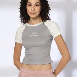 Women Colourblock Slim Fit Top-image-40