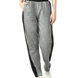 Women Straight Track Pants with Elasticated Waist-image-25