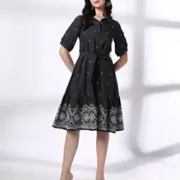 Women Embroidered Tiered Dress-image-38