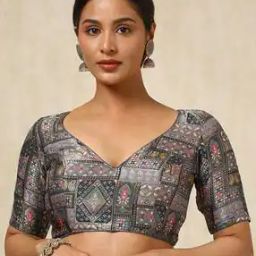 Women Back Open Blouse-image-2