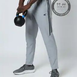 Men Straight Fit Trackpants with Drawstring Waist-image-20