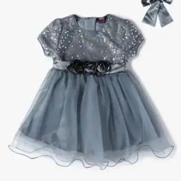 Girls Embellished Tulle Fit & Flare Dress-image-76