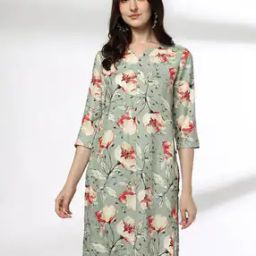 Women Floral Print Straight Kurta-picture-28