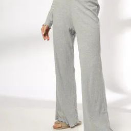 Women Pointelle-Knit Pull-On Flared Pyjamas-picture-43