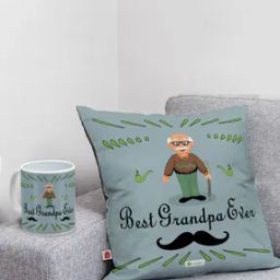 Typographic Print Cushion Cover 12" x 12"-34