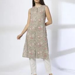 Women Floral Print Straight Kurta-image-71