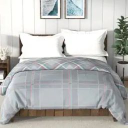 130 GSM Checked All Weather Double Comforter-35