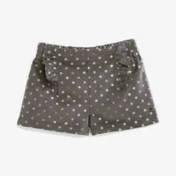 Polka-Dot Shorts with Ruffles-16
