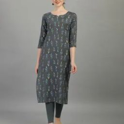 Women Printed Straight Kurta-image-4