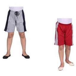 Girls Pack of 2 Bermuda Shorts with Drawstring Waist-image-2