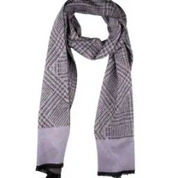 the tie hub Printed Men Scarf with Fringed Hem-picture-39