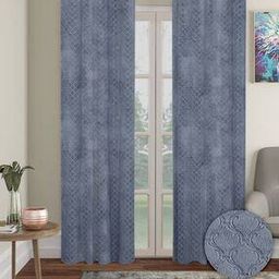 Set of 2 Eyelet Printed Door Curtains-29