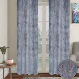 Set of 2 Eyelet Leaf Printed Door Curtains-image-48