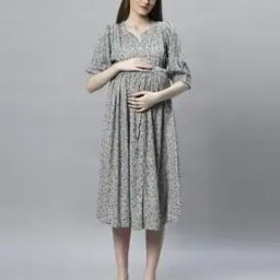 Women Printed Fit & Flare Dress-image-63