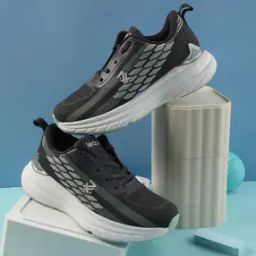 Boys Knitted Running Shoes with Lace Fastening-image-63