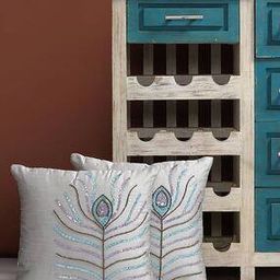 Set of 2 Embroidered Cushion Covers- 16"x16 "-51